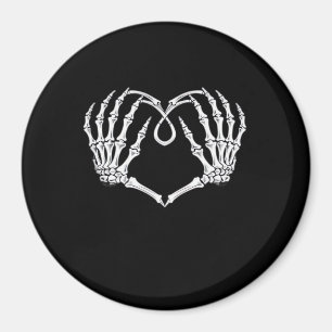 Valentines Day Gothic Heart With Skeleton Hands Va Magnet