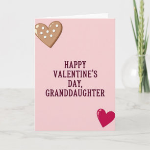 Valentines Day Granddaughter Card
