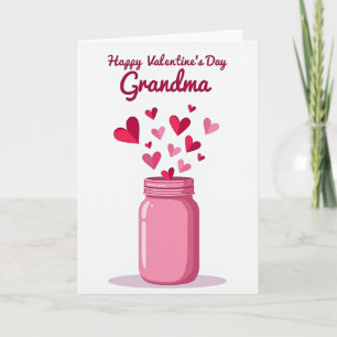 Valentines Day Grandma Hearts Card