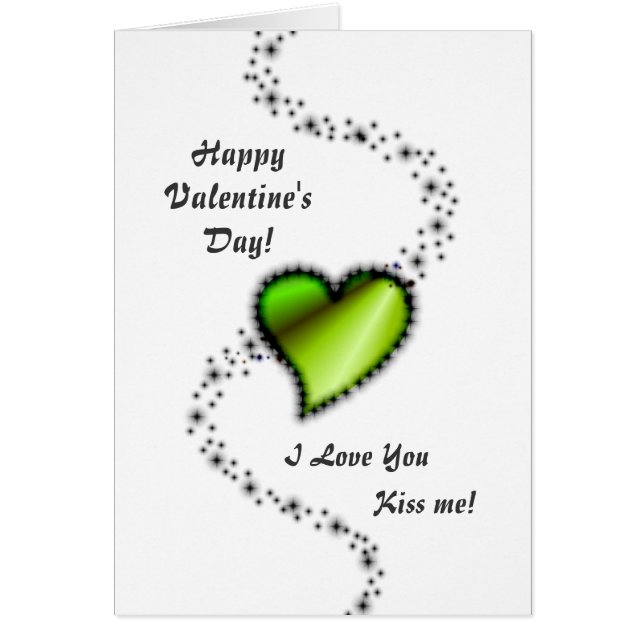 Valentine's Day  -  green Rainbow heart (Front)