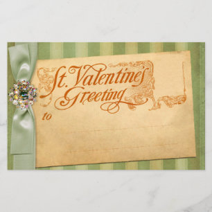 Valentine's Day Greeting Antique Vintage Stationery