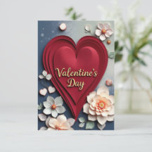 Valentines day greeting card