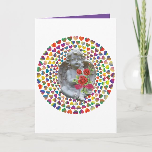 Valentine's Day Greeting Card Angel (Front)