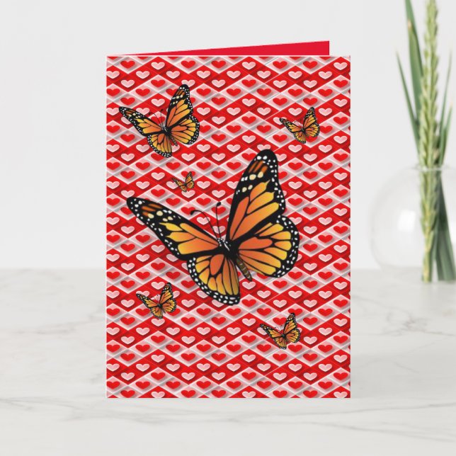 Valentine's Day Greeting Card Butterfly (Front)