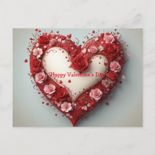 Valentine's Day Greeting Card   Heart Design 