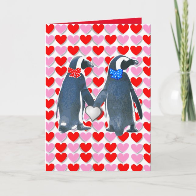 Valentine's Day Greeting Card Penguin (Front)