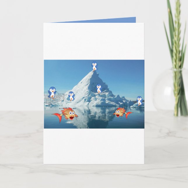 Valentine's Day Greeting Card Penguin (Front)