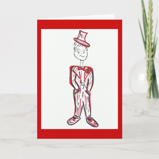 Valentine's Day Groom Holiday Card (Front)
