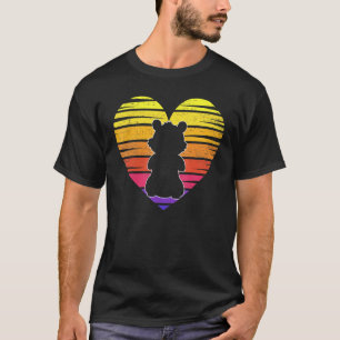 Valentines Day Hamster Heart Love Birthday Christm T-Shirt