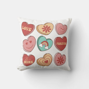 Valentine's Day Heart Candies Cushion