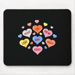 Valentine's Day Heart Candy Boys Girls Kids  Mouse Pad