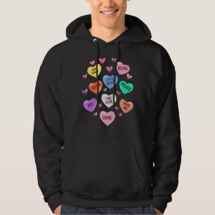 Valentine's Day Heart Candy Design for Men Woman & Hoodie