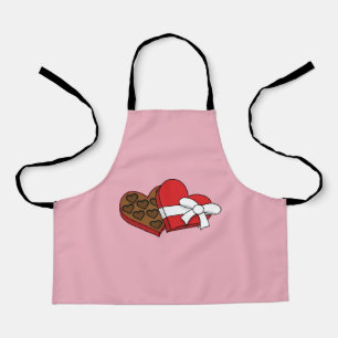 Valentine's Day Heart Chocolate Box Apron