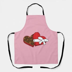 Valentine's Day Heart Chocolate Box Apron