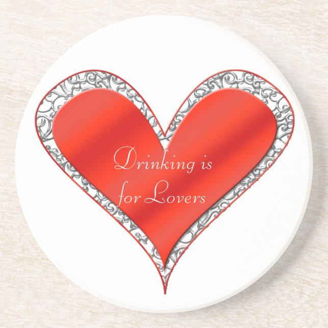 Valentine's Day Heart Coaster (Front)
