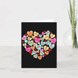 Valentines Day Heart Conversation Candy Sweetheart Card