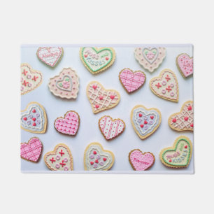 Valentine's day heart cookies         doormat