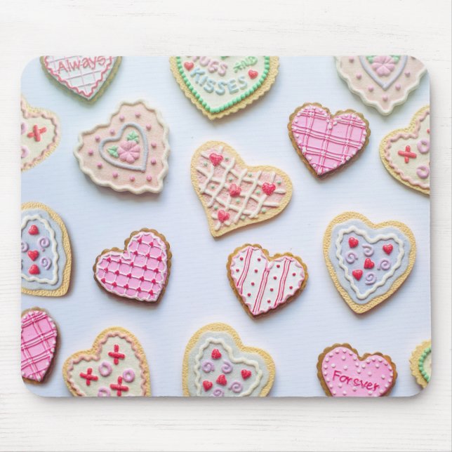 Valentine's day heart cookies  mouse pad (Front)