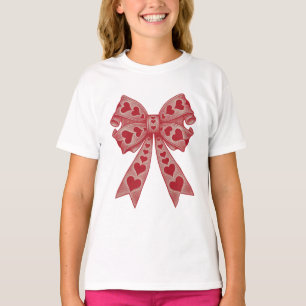 Valentine's day Heart Coquette bow Retro Valentine T-Shirt