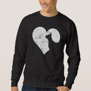 Valentine's Day Heart Cute Boxer Dog Lover Dog Mum Sweatshirt