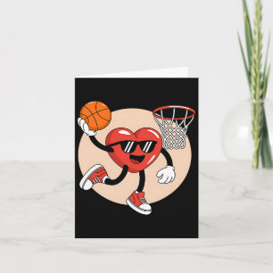 Valentines Day Heart Dunking Basketball 2  Card