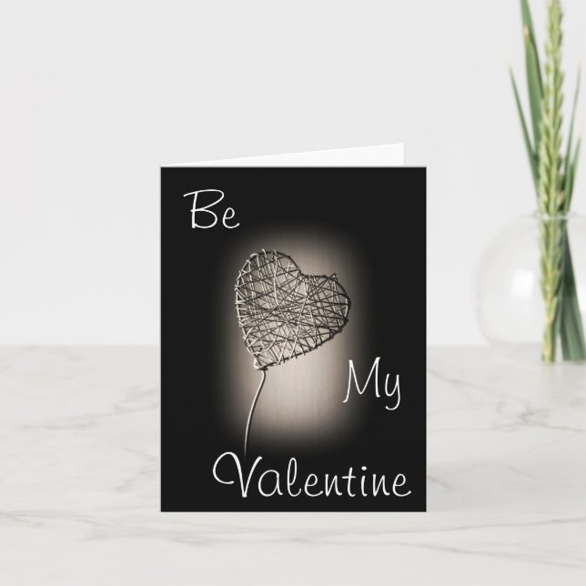 Valentine's day heart holiday card (Front)