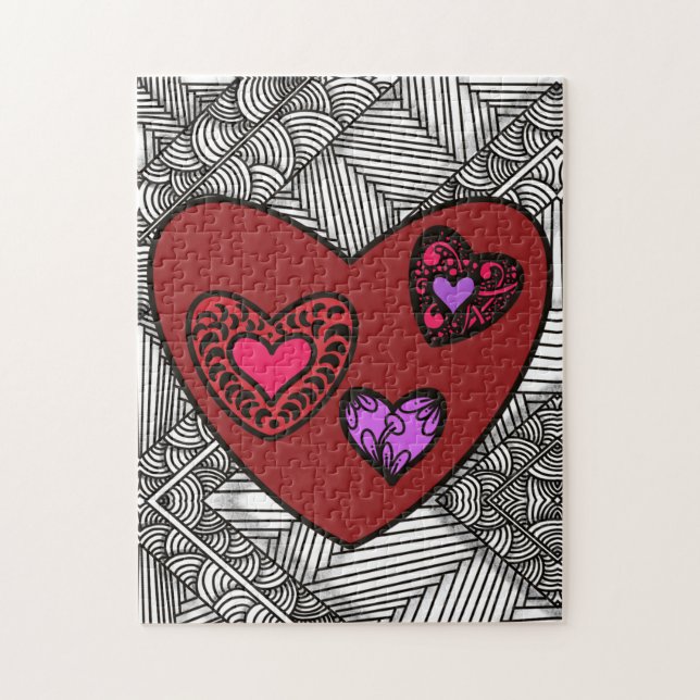 Valentine's Day Heart Jigsaw Puzzle (Vertical)