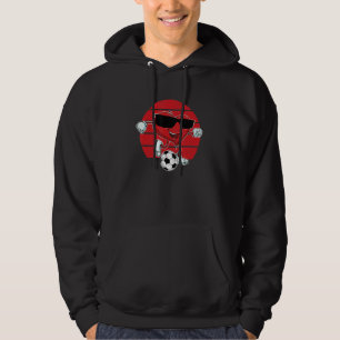 Valentine's Day Heart Kicking A Soccer Ball Cool   Hoodie