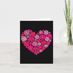 Valentine's Day Heart Love Baseball Men Women Boys Card