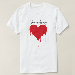 Valentine's Day Heart Melt Holiday T-shirt
