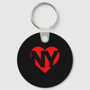 Valentines Day Heart New York Nyc Heart I Love Ny  Key Ring