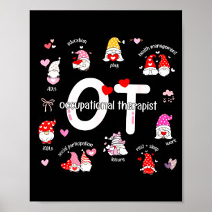 Valentines Day Heart Occupational Therast Ot Thera Poster