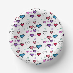 Valentine's Day heart   Paper Plate