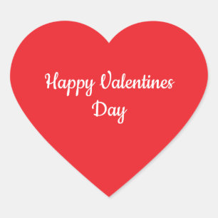 Valentines Day Heart Red Colourful Romatic 2025 Sticker