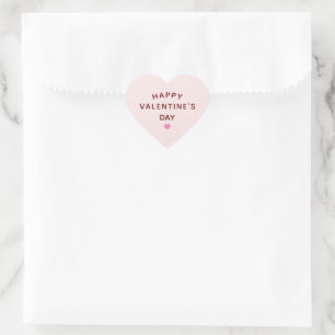 Valentine's Day Heart Shape Pink Sticker
