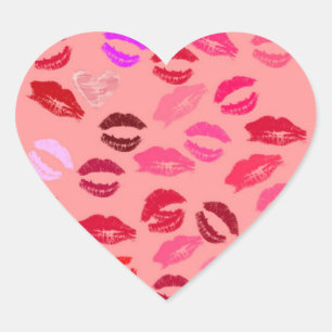 VALENTINES DAY HEART SHAPED STICKERS - BEST GIFTS