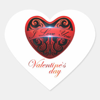 Valentine's Day Heart Sticker