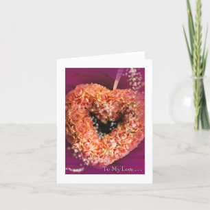 Valentine's Day Heart: To My Love #4 Holiday Card