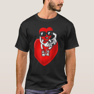 Valentines Day Heart Video Gamer Controller Men Bo T-Shirt