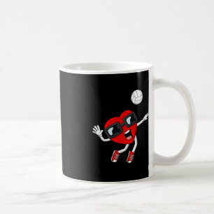 Valentines Day Heart Volleyball Fun Boys Girls Kid Coffee Mug