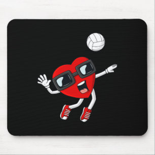 Valentines Day Heart Volleyball Fun Boys Girls Kid Mouse Pad