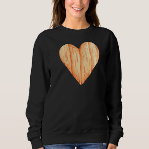 Valentines Day Heart Woodwork Women Men Matching C Sweatshirt