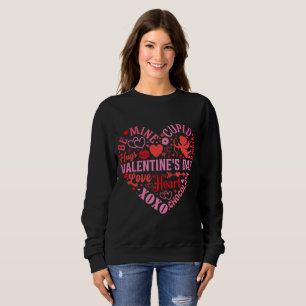 Valentine's Day Heart Word Sweatshirt