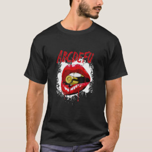 Valentines Day Hearts Abcdefu Lips Bullet Women T-Shirt