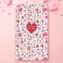 Valentines Day Hearts & Kisses Gift Bag
