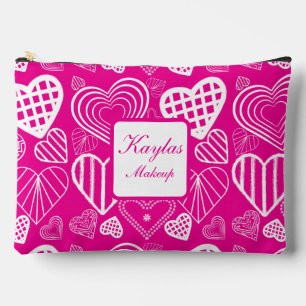 Valentines Day Hearts Love Accessory Pouch