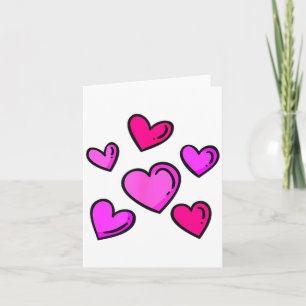 Valentines Day Hearts Love Graphic  Card