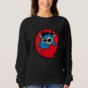 Valentine's Day hearts monster  4 Sweatshirt