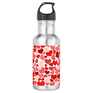Valentine's Day Hearts Pattern 532 Ml Water Bottle