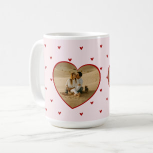 Valentine's Day Hearts Red Pink Photo Coffee Mug